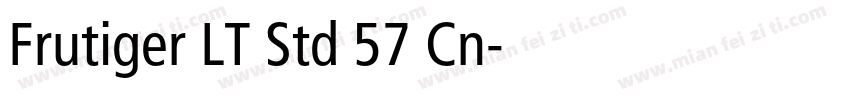 Frutiger LT Std 57 Cn字体转换